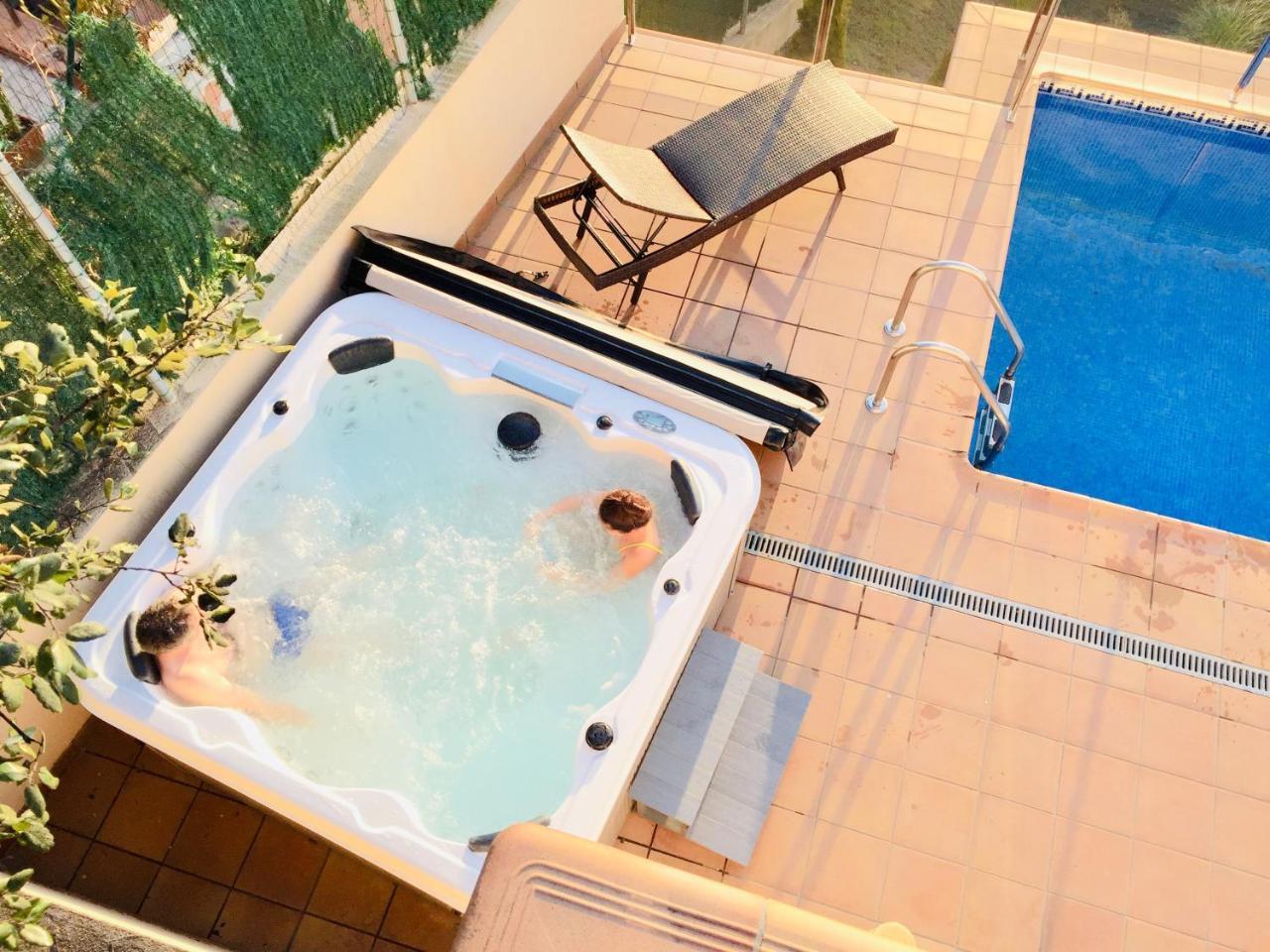 Luxury Villa Investingspain With Sea Views, Pool And Jacuzzi Lloret de Mar Eksteriør billede